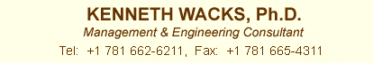 Kenneth Wacks, Ph.D.  -  Home Automation and Utility Customer Servives